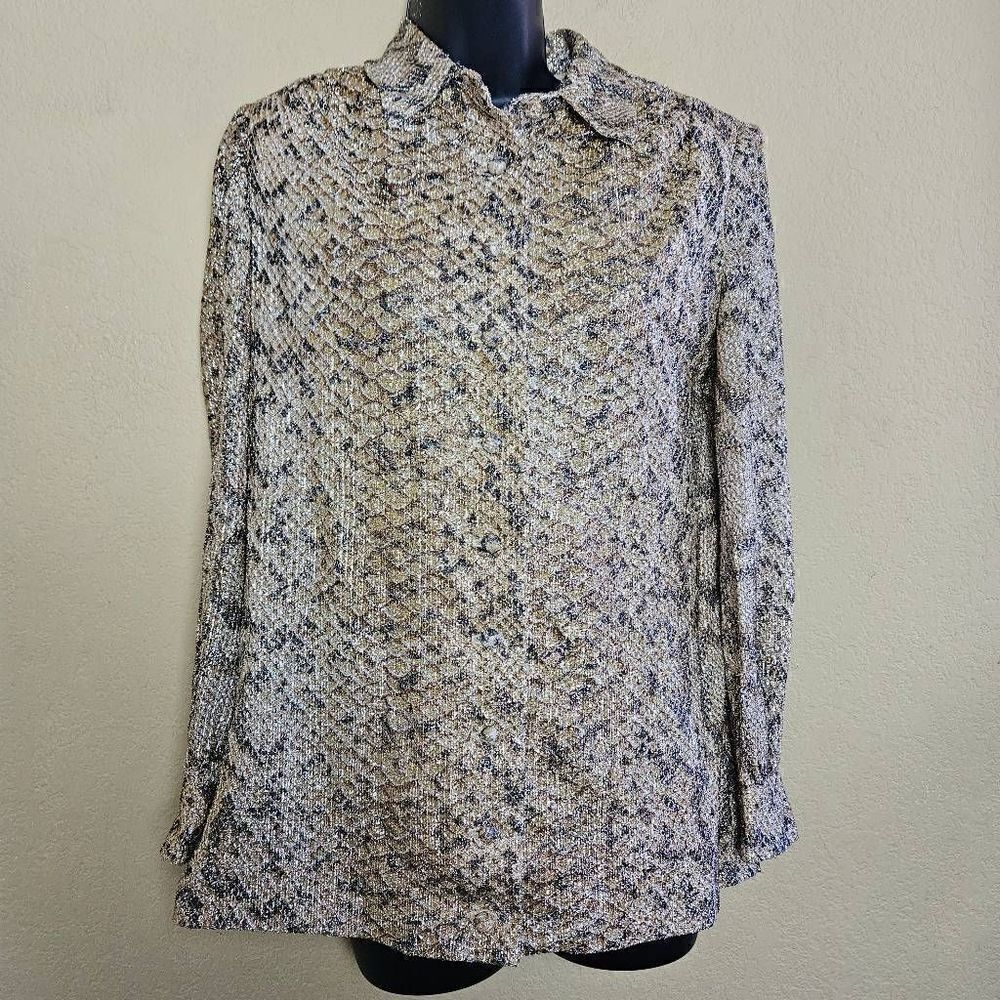 Vintage Leslie Fay Metallic Blazer